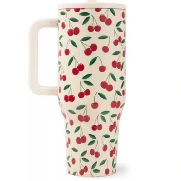 “🥷🏿🥷🏿🥷🏿Cherry" HydroJug 40 oz Traveler Tumbler - Cherries Hydrojug - Picture 6 of 9